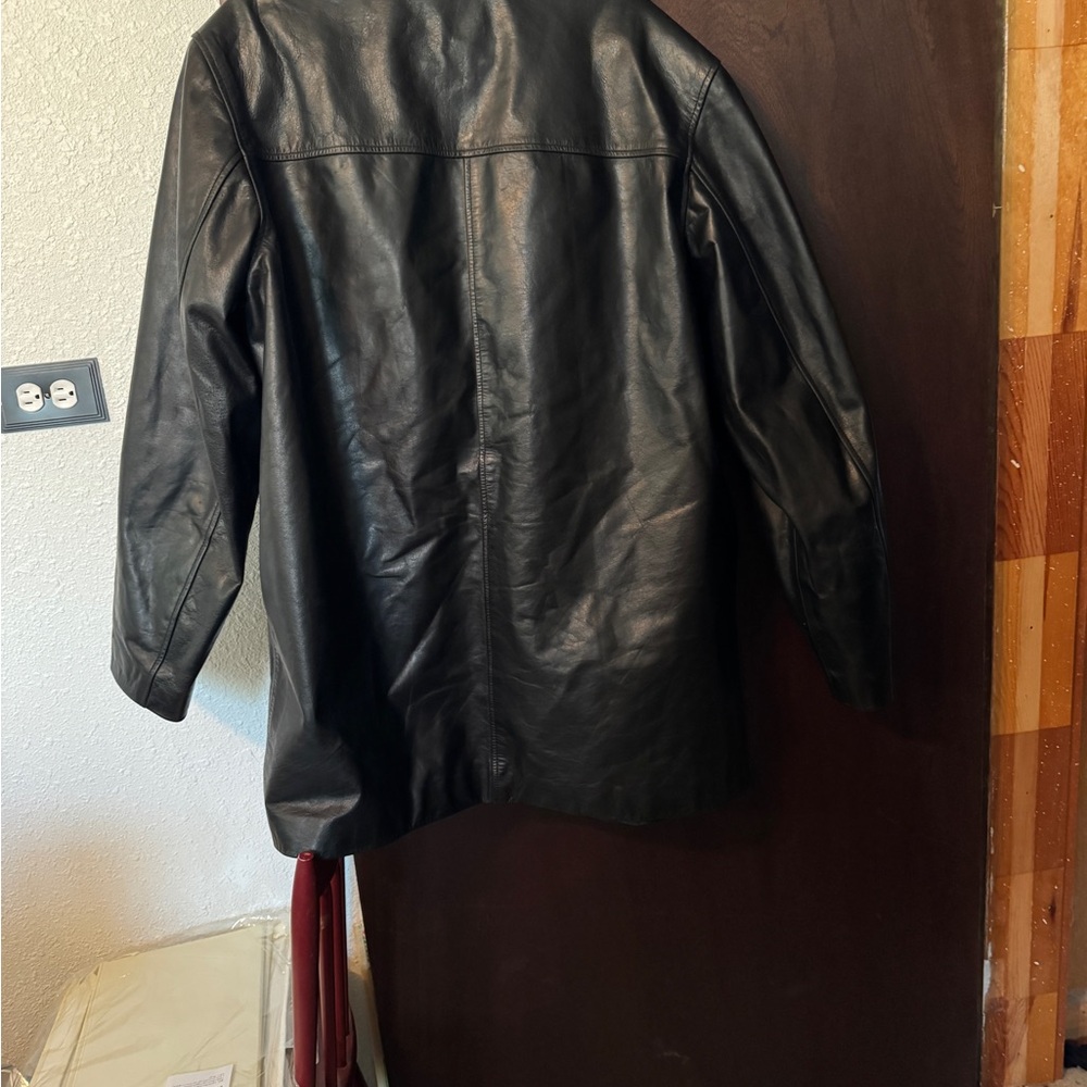 Merona Black Leather Jacket